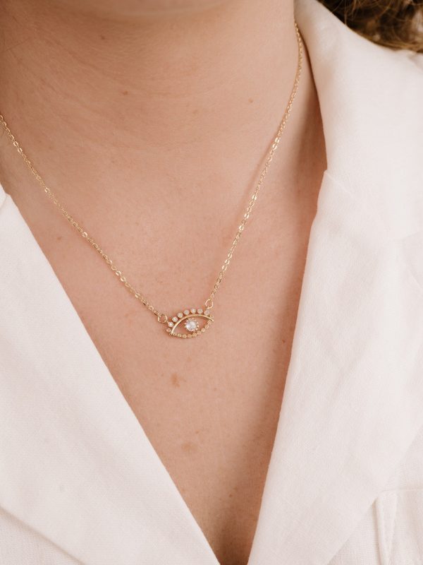 All Knowing Eye Crystal Necklace Sale - Image 5