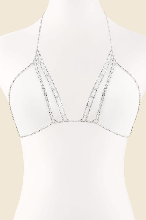 Cancun Calling Crystal Body Chain For Cheap