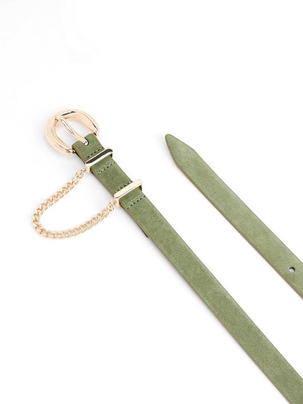 Cascade Chain Belt in Olivine Fashion - Image 5