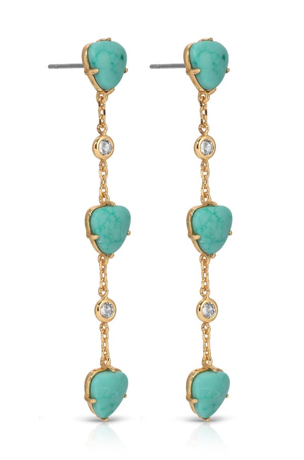 Turquoise Solstice Dangle Earrings Cheap - Image 3