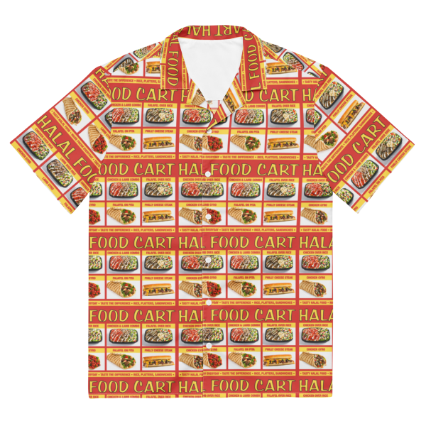 Halal Food Cart Menu Shirt. Online Sale