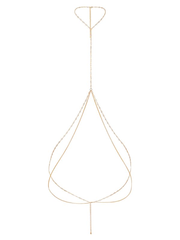 Crystal Baguette Body Chain Fashion - Image 2