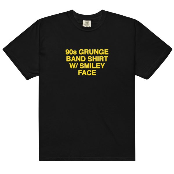 90s Grunge Band Shirt W  Smiley Face. Fashion - Image 2