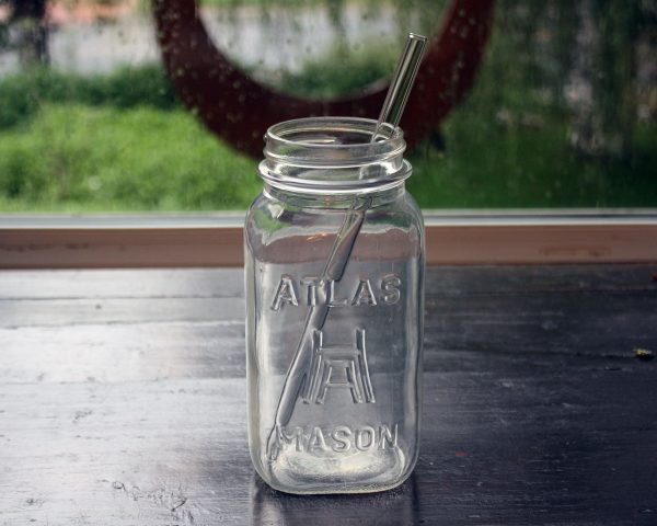 8 Pack Combo Glass Straws for Mason Jars + Cleaner Discount - Image 5
