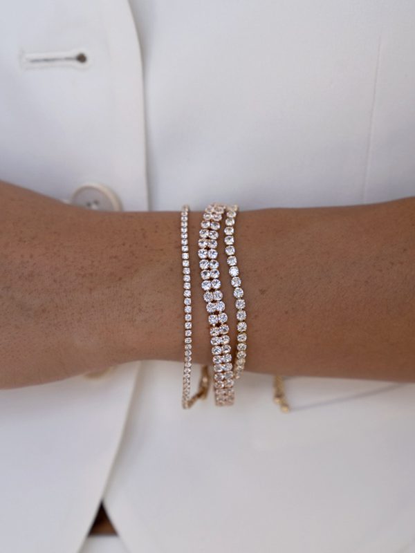 Adjustable Dainty Crystal Bracelet For Discount - Image 3