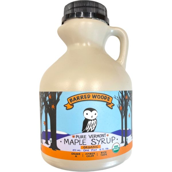 Pure Organic Vermont Maple Syrup - Pint Jug  - 16 ounces For Cheap - Image 2