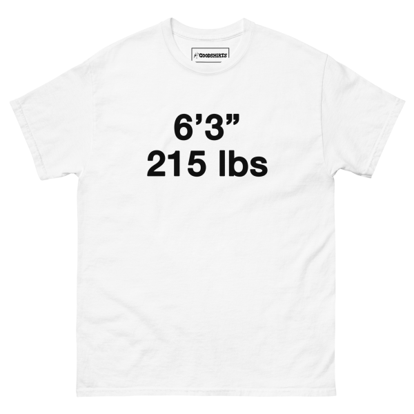 6 3  215 lbs. Online Hot Sale
