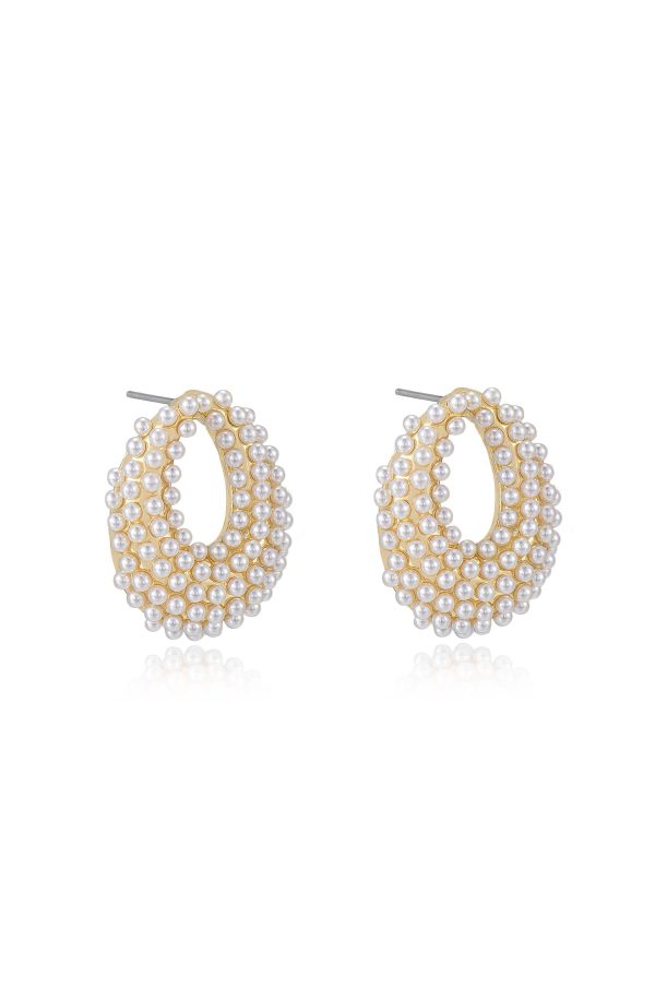 Classic Pearl Cluster Stud Earrings Supply - Image 3