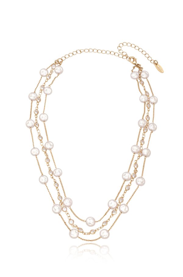 Dressed in Pearls Layered Necklace For Discount - Image 3