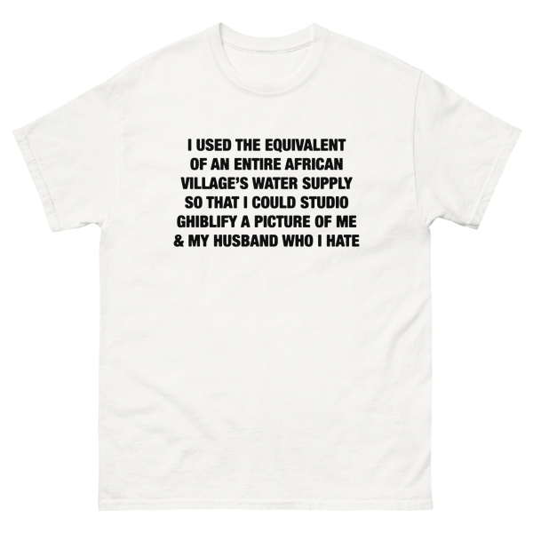 I Used The Equivalent Of An Entire African Village s Water Supply (Husband Version). Fashion - Image 3