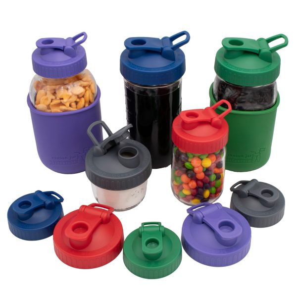 Pour & Store Shaker Lid with Carry Loop for Mason Jars For Cheap