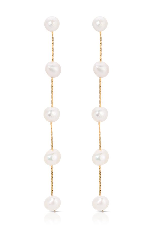 Dripping Pearl Delicate Drop Earrings Supply