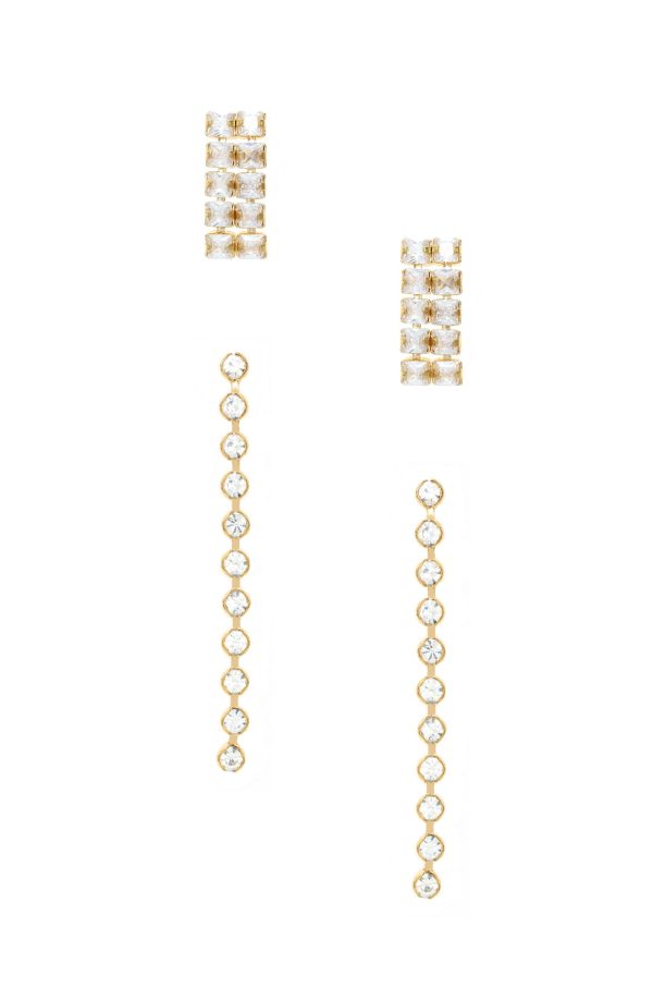 Crystal Sisters Earring Set For Sale