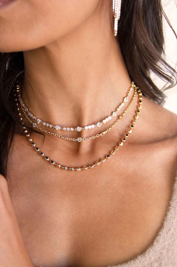 Main Character 18k Gold Plated Layered Necklace Set Online - Image 2