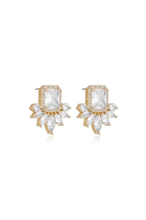 Shine Crystal Stud Earrings Hot on Sale - Image 3