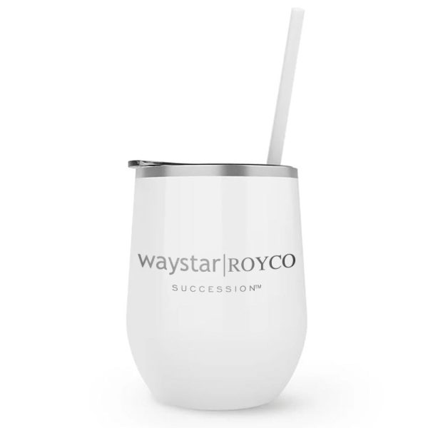 Succession Waystar Royco Laser Engraved Wine Tumbler with Straw Cheap - Image 2